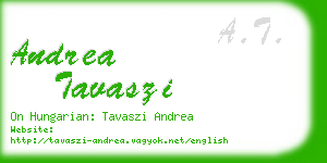 andrea tavaszi business card